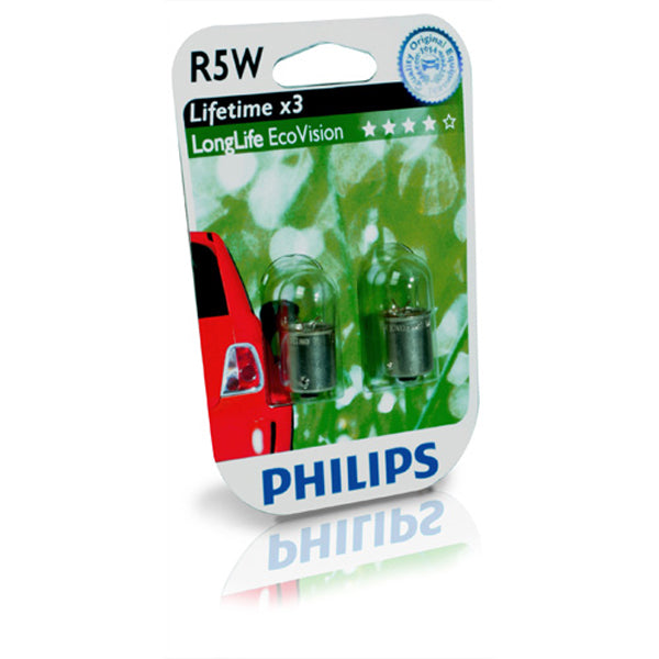 Philips Longlife Ecovision R5W 12 V – sett
