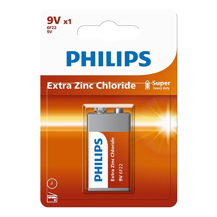 Philips, Longlife 9V-batteri 1 stk.