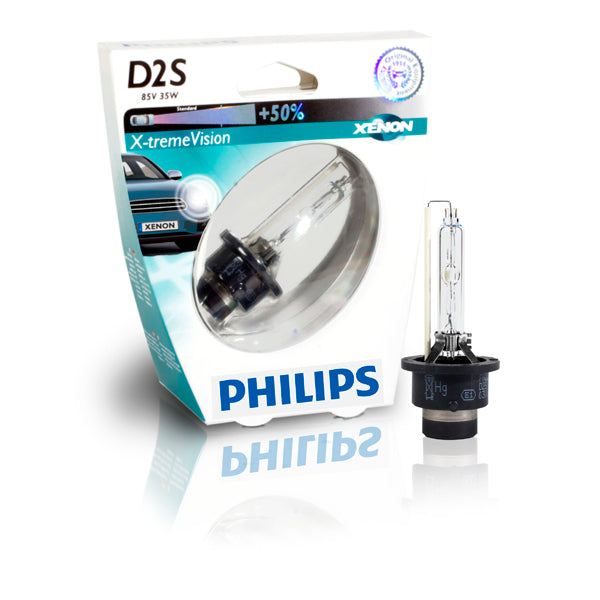 Philips D2S X-tremeVision xenon 35 W 12 V + 50 % – 1 stk.