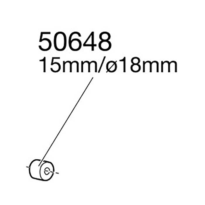 Thule, plastskive 15 mm ø18, svart