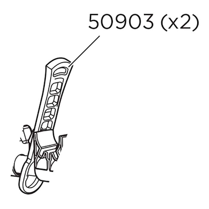 Thule, gummistropp for RMS, 2 stk.