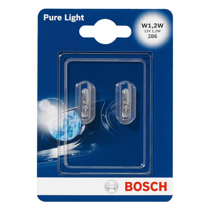 Bosch Pure Light-pære W1,2W 12V instrumentlys – 2 stk.