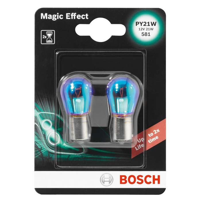 Bosch Magic Effect-pærer PY21W 12 V – 2 stk.
