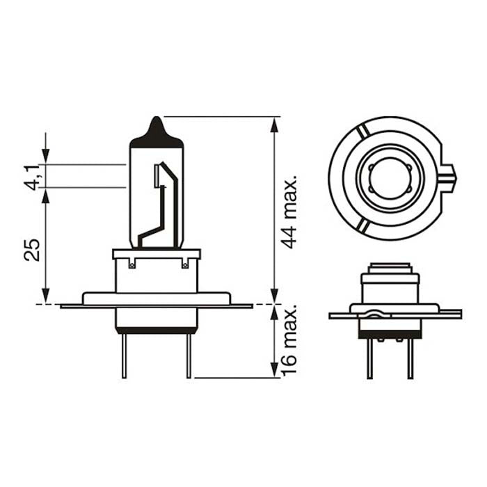 Bosch, Ultra White-pære H7 55W 12V 4200K