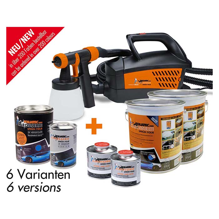 Foliatec, spraysystem, 2x5L hvit matt, 2C sealer matt