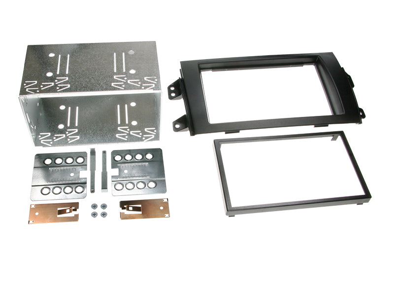 ACV, 2-DIN svart — passer til Fiat Sedici-/Suzuki SX4-sett, 2006–