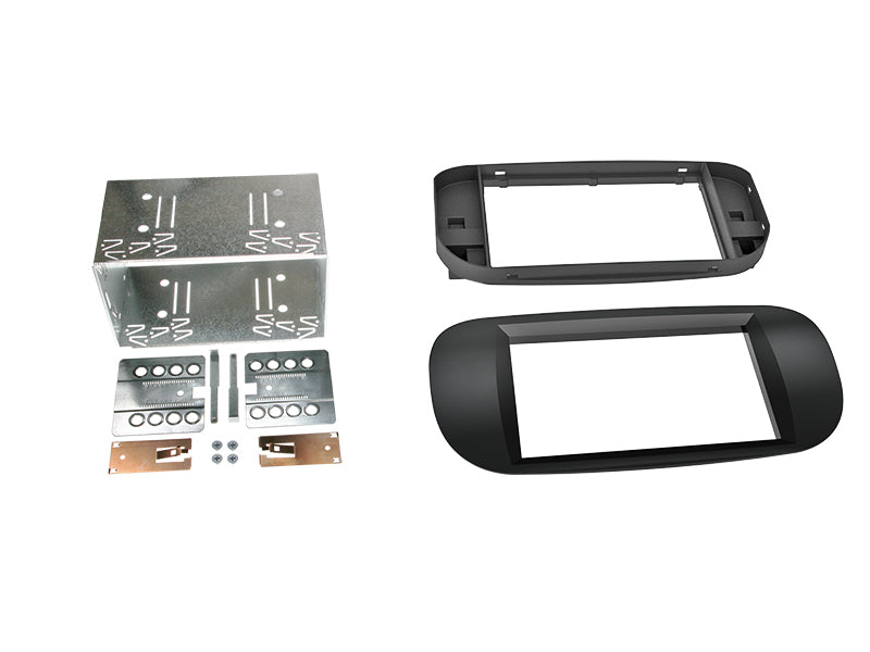 ACV, 2-DIN-sett svart — Passer til Fiat 500 2005-