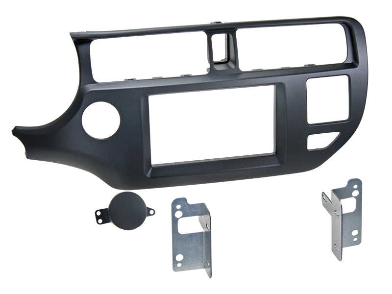 ACV, 2-DIN-radiopanel svart — passer til KIA Rio 9/2011–