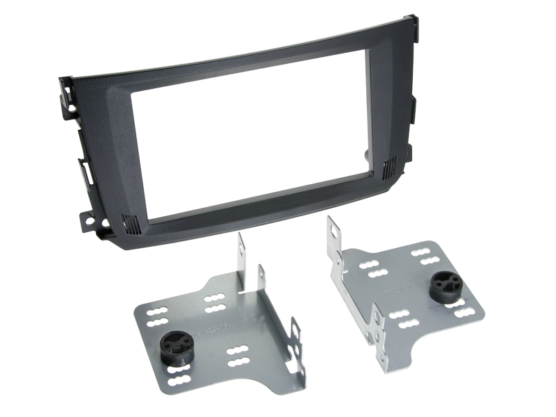 ACV, 2-DIN svart — Passer til monteringssett for Smart Fortwo 2010–