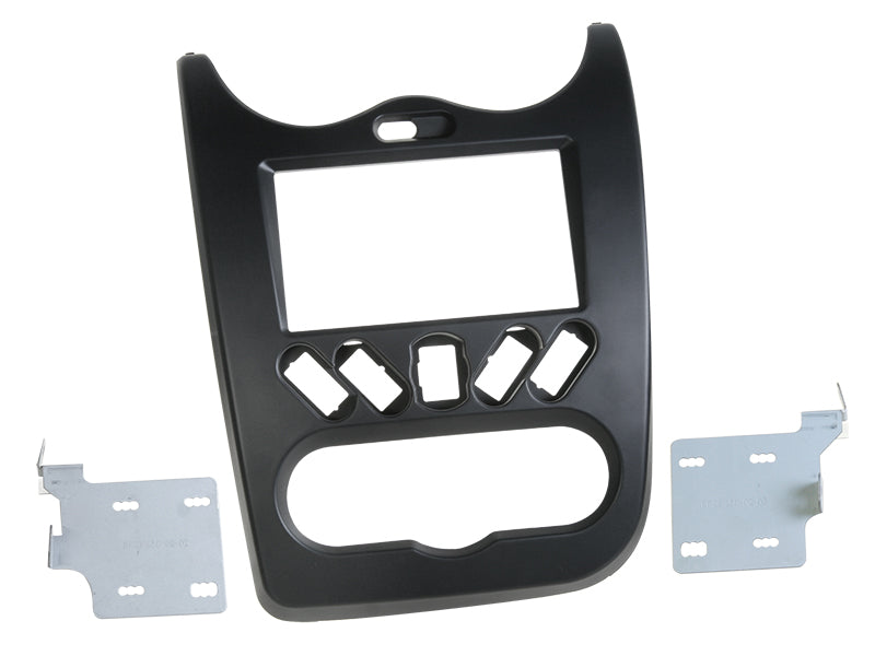 ACV, radioramme 2-DIN sort — passer til Dacia Duster 2010– — sett