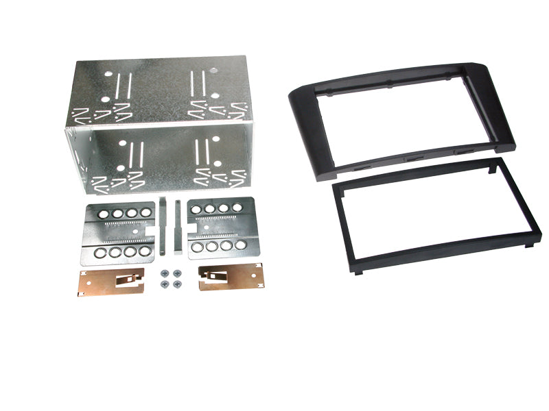 ACV, 2-DIN svart ramme – passer til monteringssett for Avensis T25 2003–