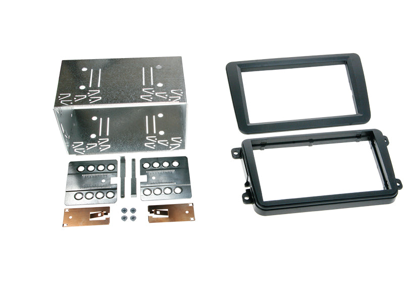 ACV, 2-DIN-sett for VW, svart gummibelegg