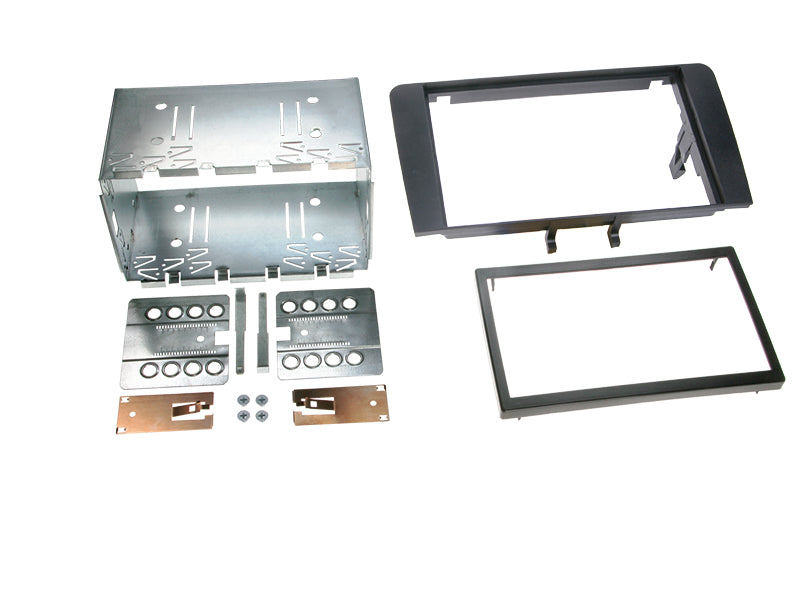 ACV, 2-DIN-sett /07-> svart gummiramme — Passer til Audi A3 2003-