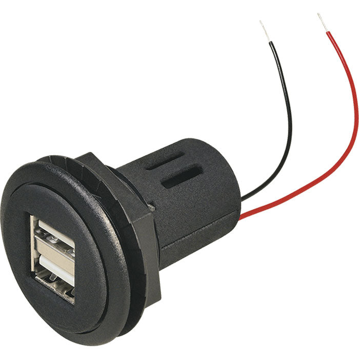 Procar, 2 x USB-A 8–24 V, 2 x 2500 mA, for innbygging