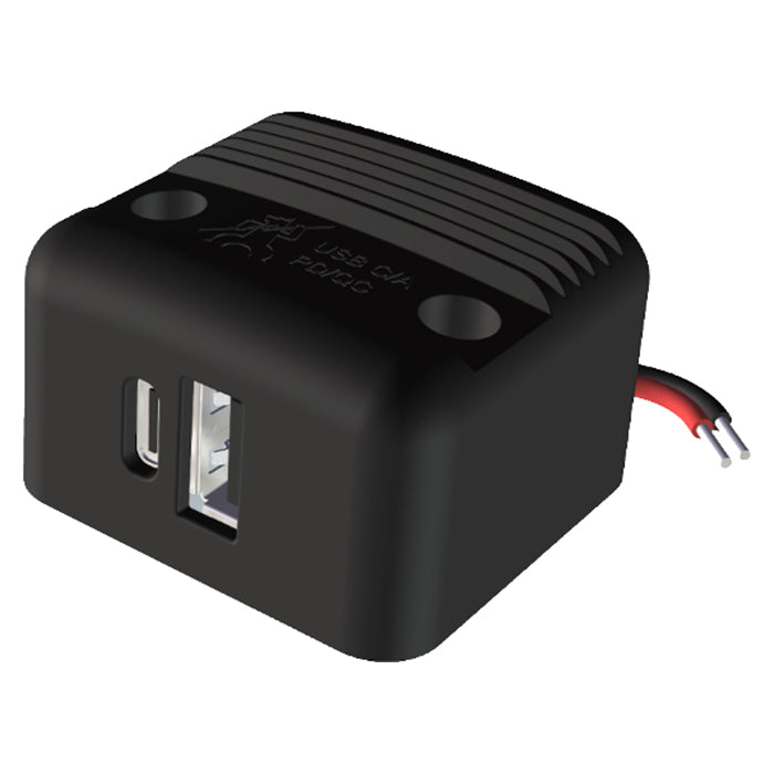 Procar, dobbelt USB-C/A-uttak for innfelling 12/24 V