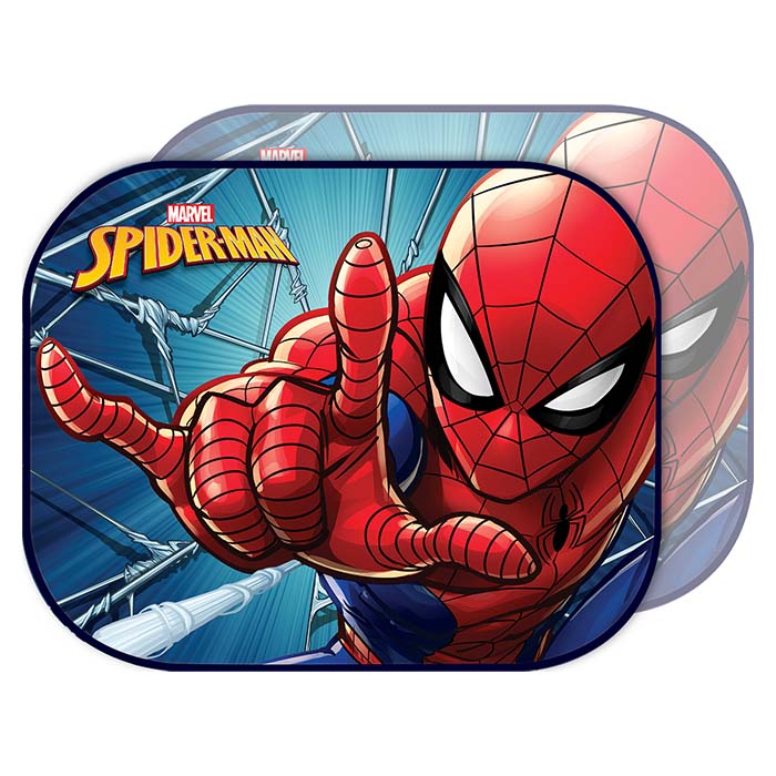 Disney, solskjerming med Spiderman, 2 stk., 44 x 35 cm