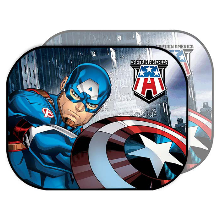 Disney, solskjerm Captain America, 2 stk. 44x35 cm