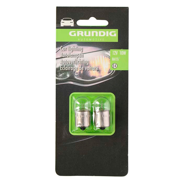Grundig, bilpærer R10W 12V BA15S - 2 stk.