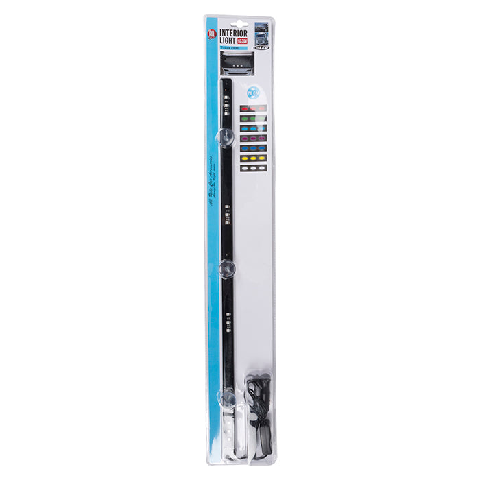 Allride, LED-lysbjelke, 7 farger, 10 V–34 V, 70 cm, sugekopp T