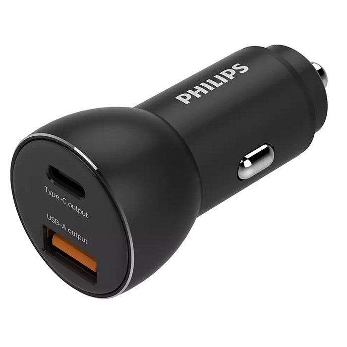 Philips USB-hurtiglader til sigarettenneruttak, USB-A+C, 36 W