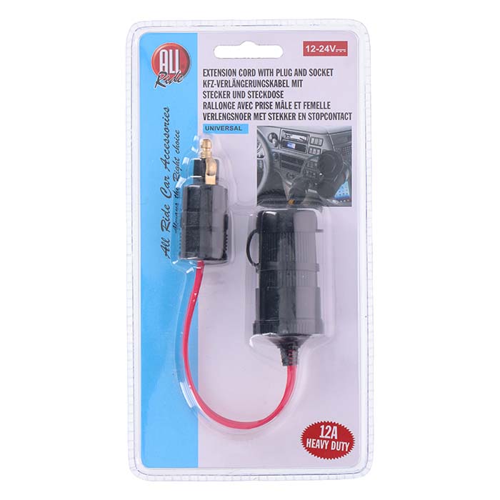 Allride, sigarettenneradapter til din kontakt, 12V–24V,