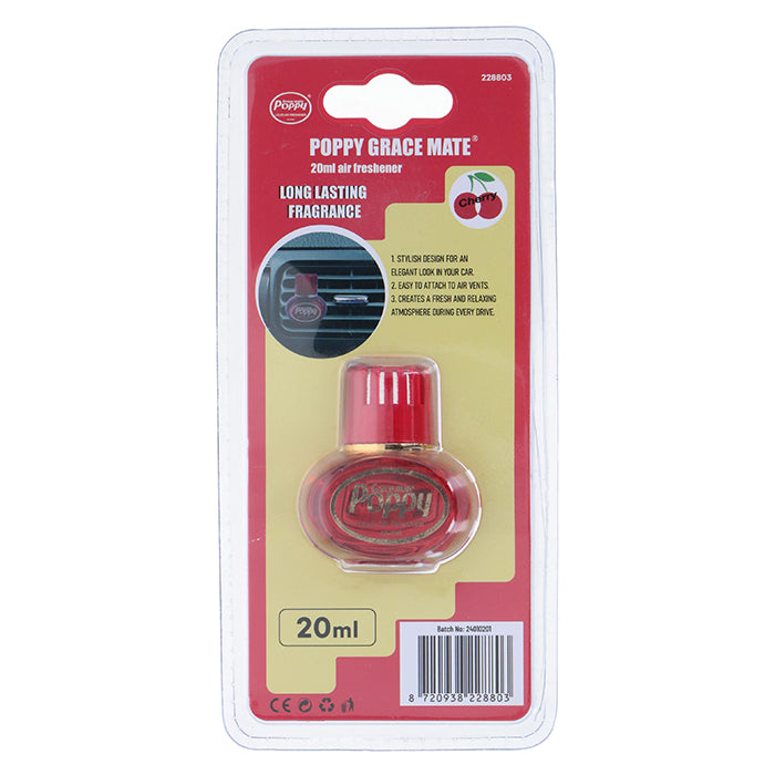 Poppy, mini-luftfrisker med kirsebærduft, 20 ml.