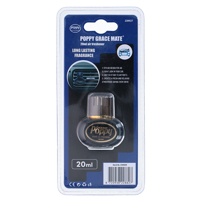 Poppy, mini-luftfrisker med nybilluft, 20 ml.