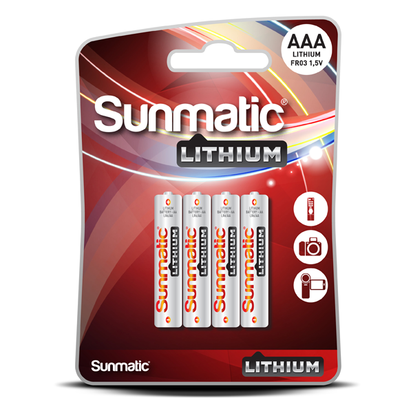 GP Batteries, Sunmatic litiumbatteri AAA 1,5 V