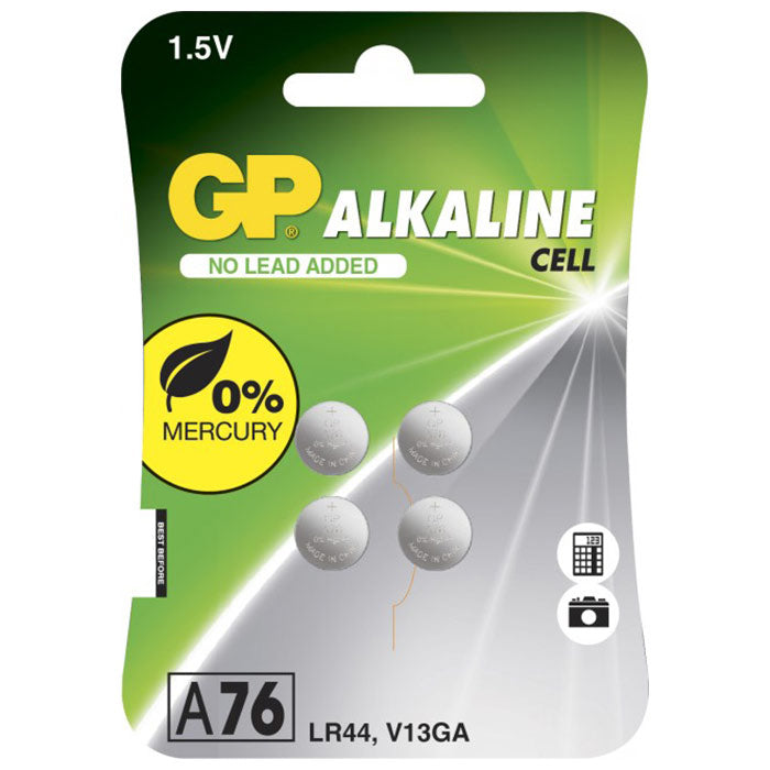 GP Batteries, GP alkaliske knappcellebatterier 1,5 V A76