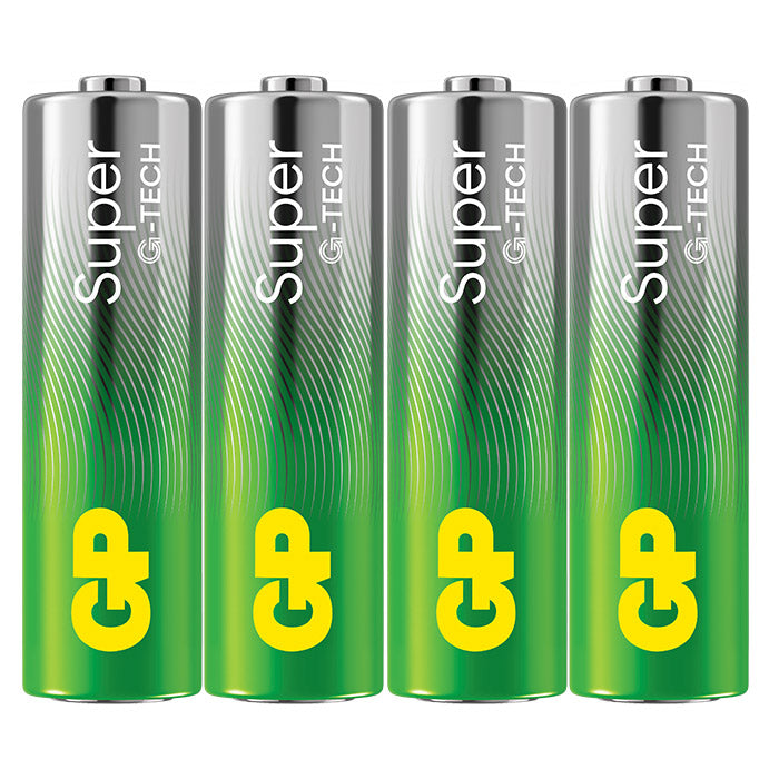 GP Batteries, GP Super Alkaline AA-batteri 15A/LR6, 4-pakning