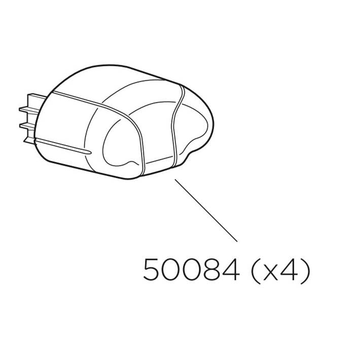 Thule, 4 x plastendestykker til Aero