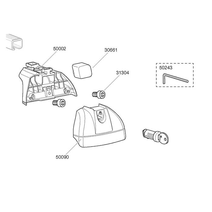 Thule, plastkapsel f/753