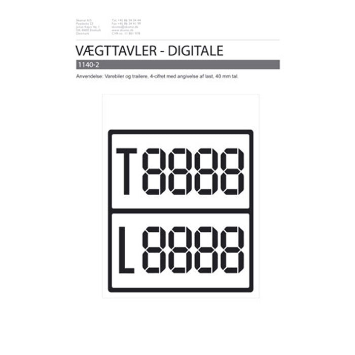 Skomø, digital vektplate, svart