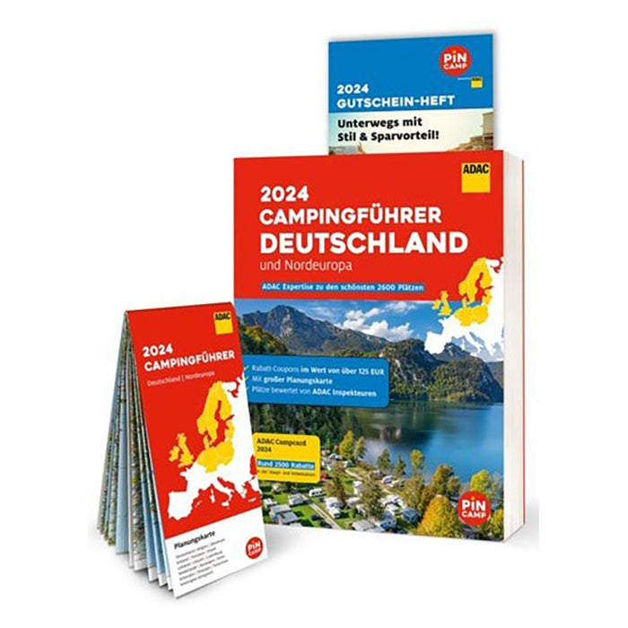 ADAC campingguide for Tyskland/Nord-Europa — passer for 2024–2025