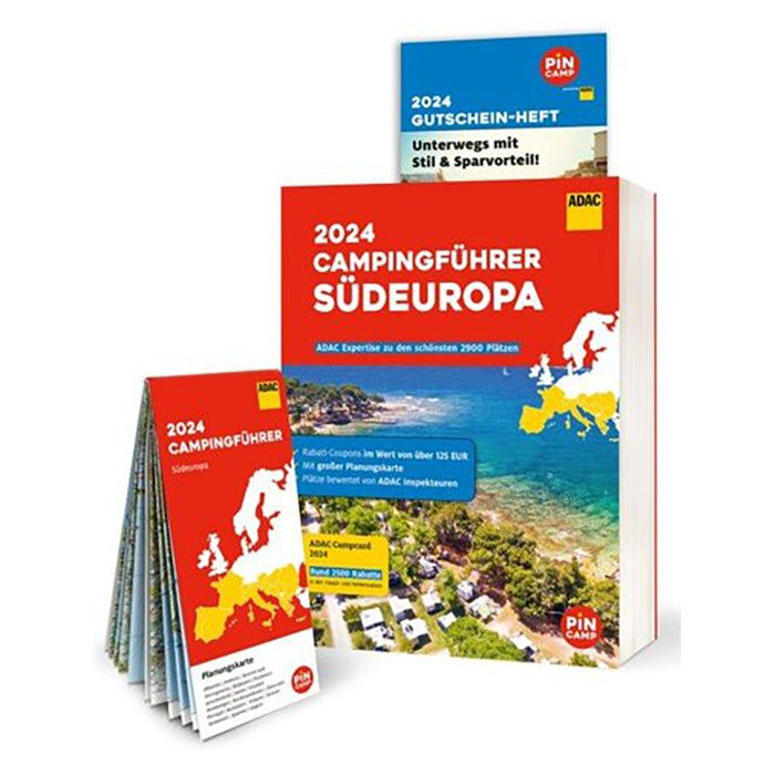 ADAC campingguide for Sør-Europa — Passer til 2024–2025