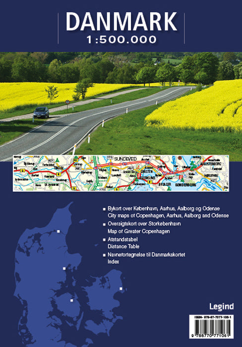 Adac, Danmark Utfoldbart kort