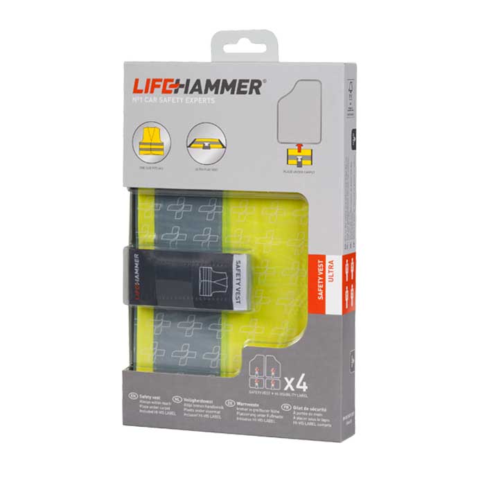 Lifehammer, sikkerhetsvest, 4 stk. vakuumpakket
