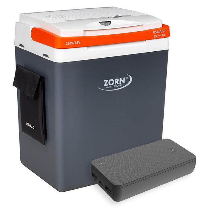 Zorn, 30 L elektrisk kjøleboks 12/230 V inkl. powerbank
