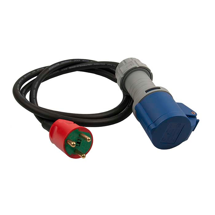 Elworks, adaptorkabel CEE/DK S8 1,4 m