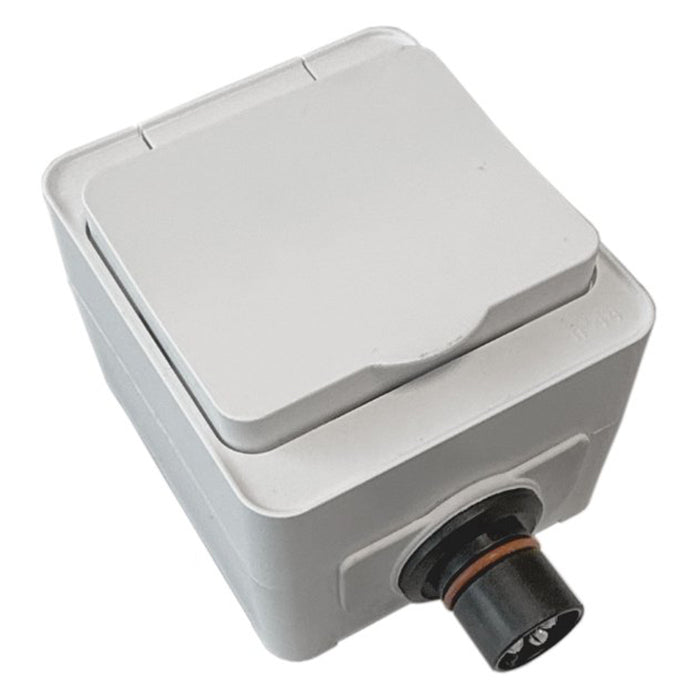 DEFA, Plugin-uttak 230V Single Hvit