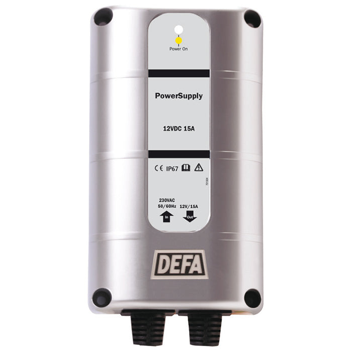 DEFA, strømforsyning 12 V 1 × 15 A, Schuko