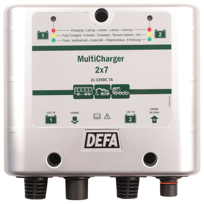 DEFA, Multicharger 12 V 2 × 7 A Schuko