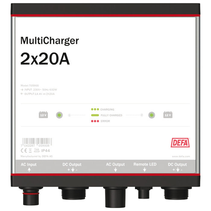 DEFA, Multicharger 12 V 2 × 20 A