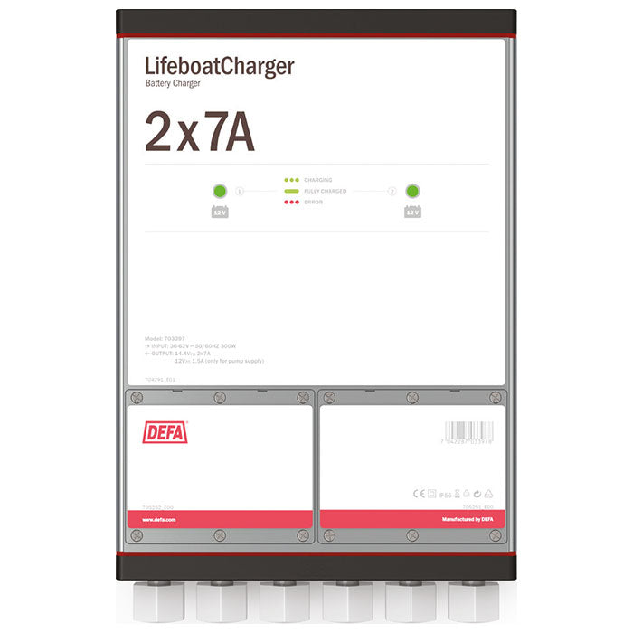 DEFA, Lifeboatcharger 36–62 V AC 2 × 7 A