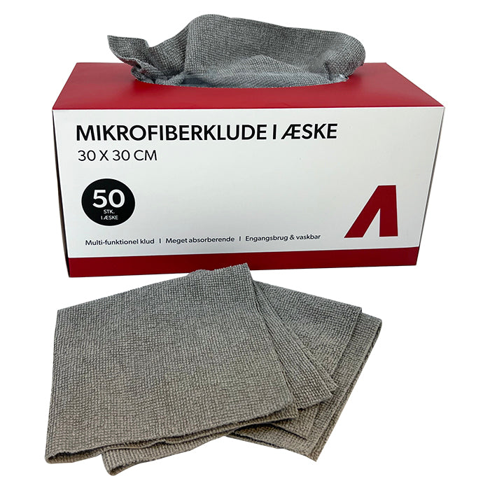 Avant mikrofiberkluter i kasse, 30x30 cm, 180 g/m², 50 stk.