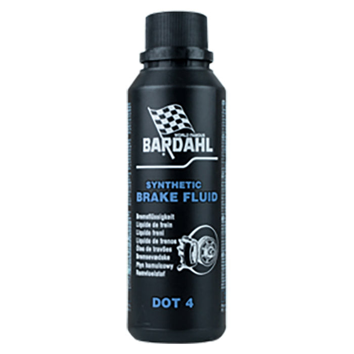 Bardahl, 250 ml. Syntetisk DOT4-bremsevæske.