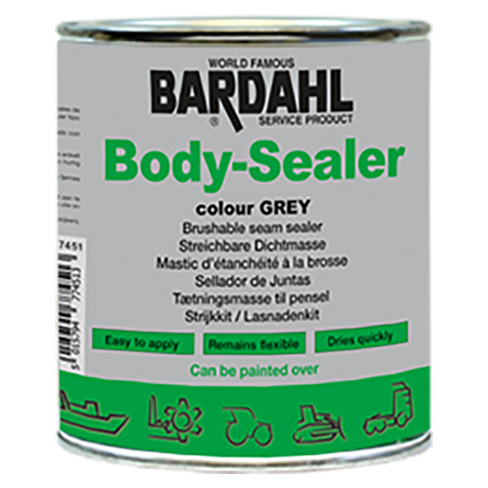 Bardahl, 1 kg. Penselbar grå karosseritetningsmasse, Volvo-sett