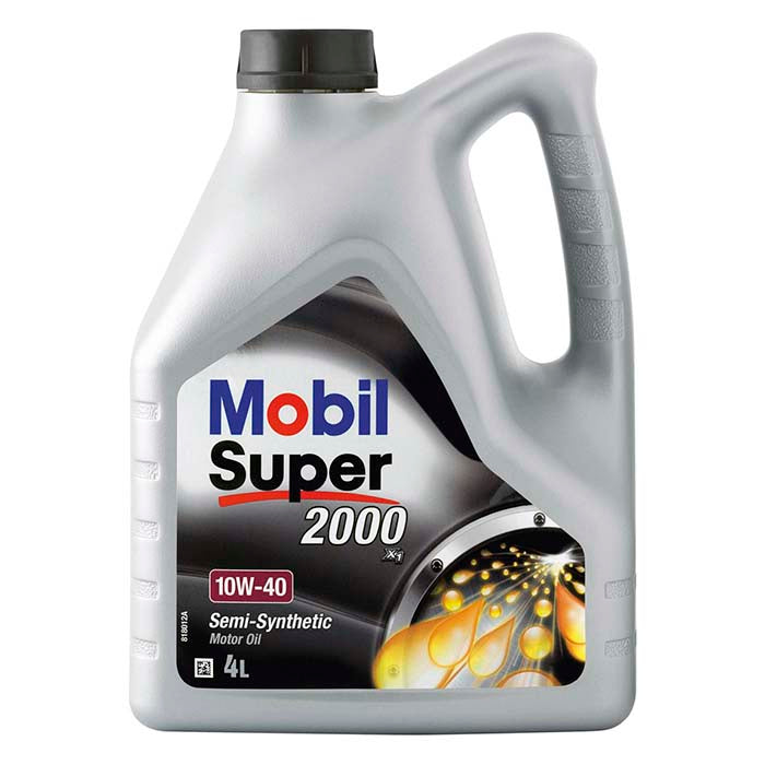 Mobil Super 2000 X1 10W40 semisyntetisk olje, 4 l