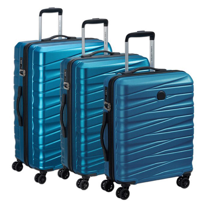 Delsey, Paris Tiphanie 3-delt hardt trolliesett Steelblue