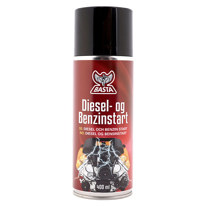 Basta, diesel- og bensinstart, 400 ml.